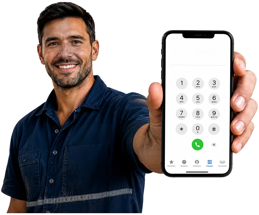 Plumber answering a Allawah enquiry by phone
